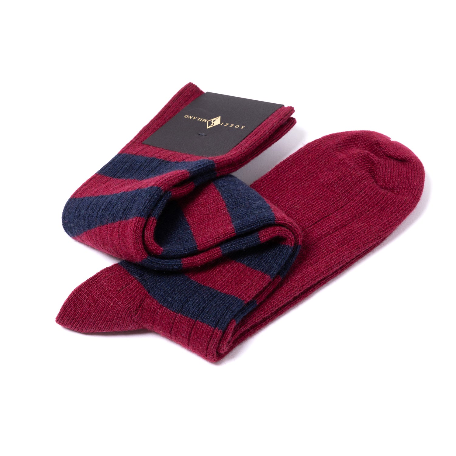 Knee sock "College Stripe" from a cashmere blend